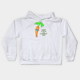 Keep Calm and Carrot On Kids Hoodie